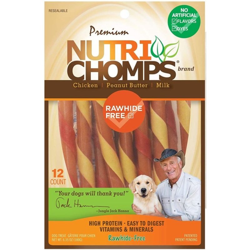 Nutri Chomps Mini Twist Dog Treat Peanut Assorted Flavors Nutri Chomps Mini Twist Dog Treat Peanut Assorted Flavors