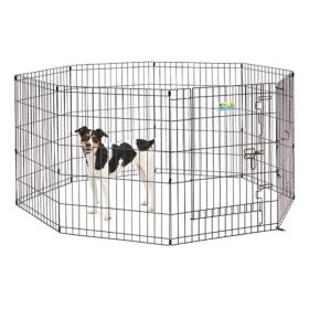 MidWest Contour Wire Exercise Pen with Door for Dogs and Pets